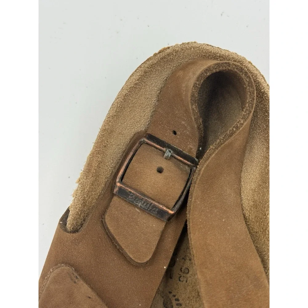 Betula Birkenstock 285 Double Strap Sandals EU 44 9.5 M11 Dark Brown Backstrap